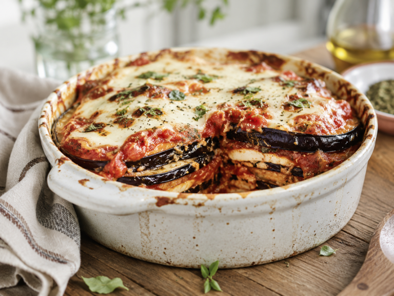 Aubergine-Auflauf bei Original Bootcamp