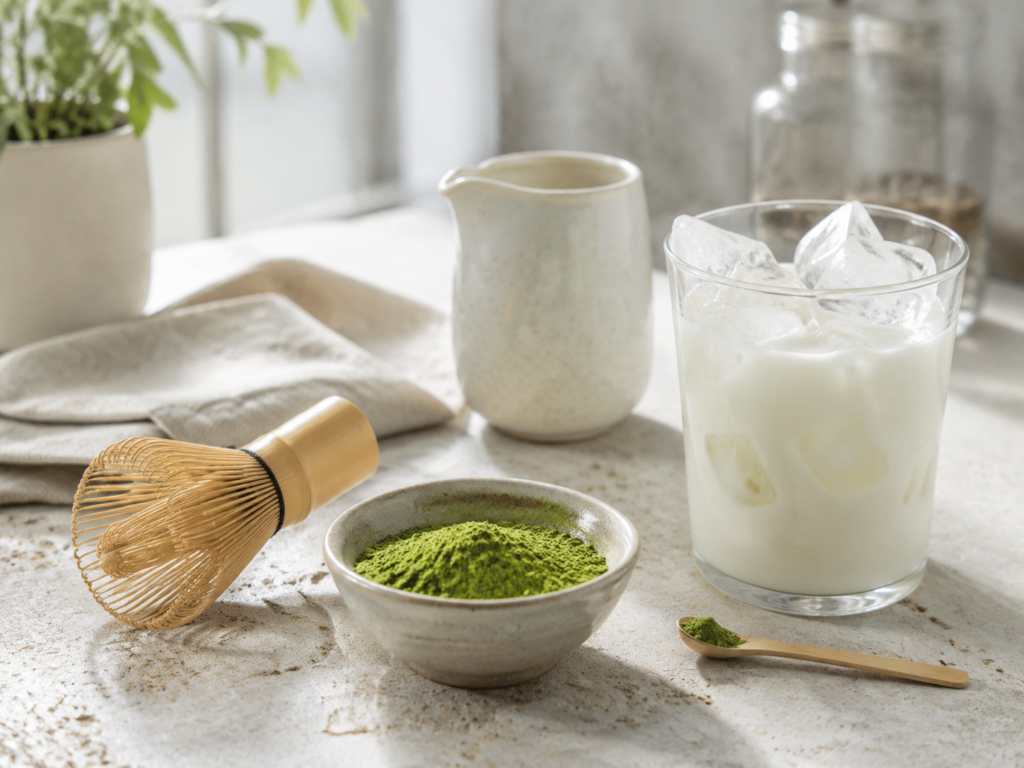 Iced Matcha Latte bei Original Bootcamp