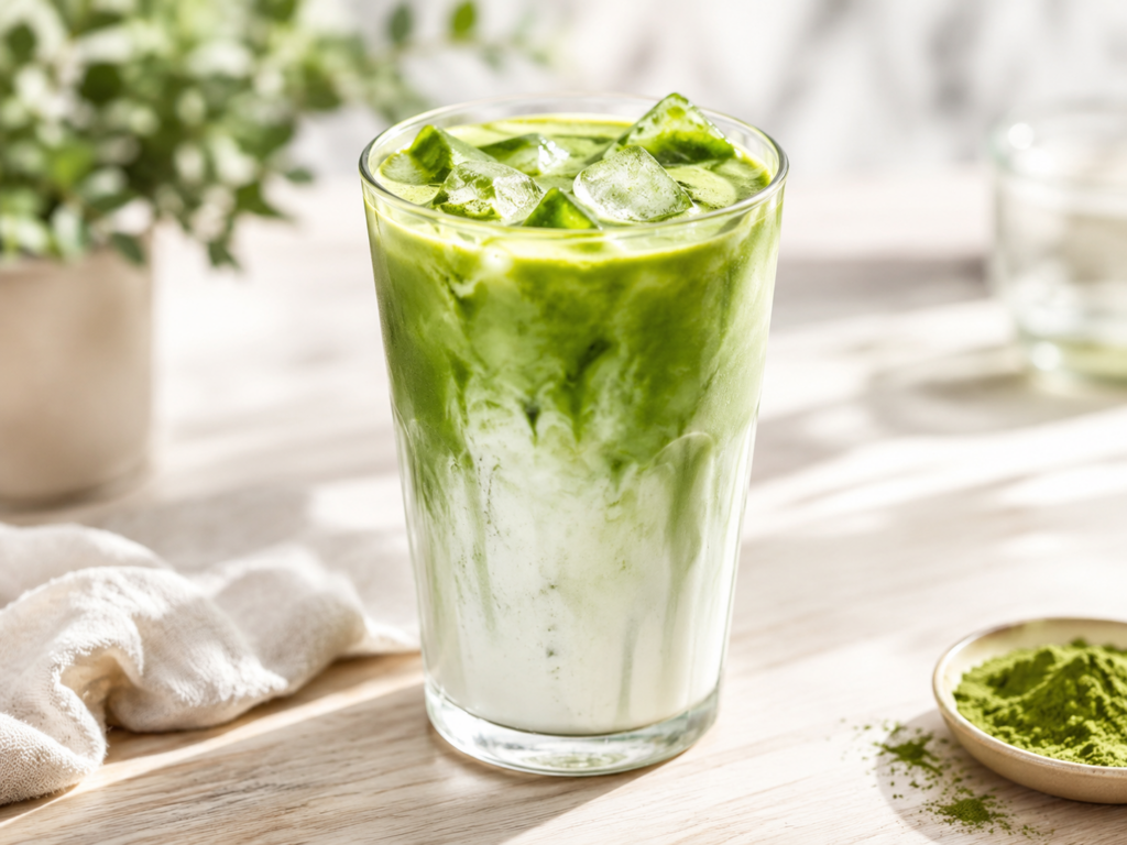 Iced Matcha Latte bei Original Bootcamp