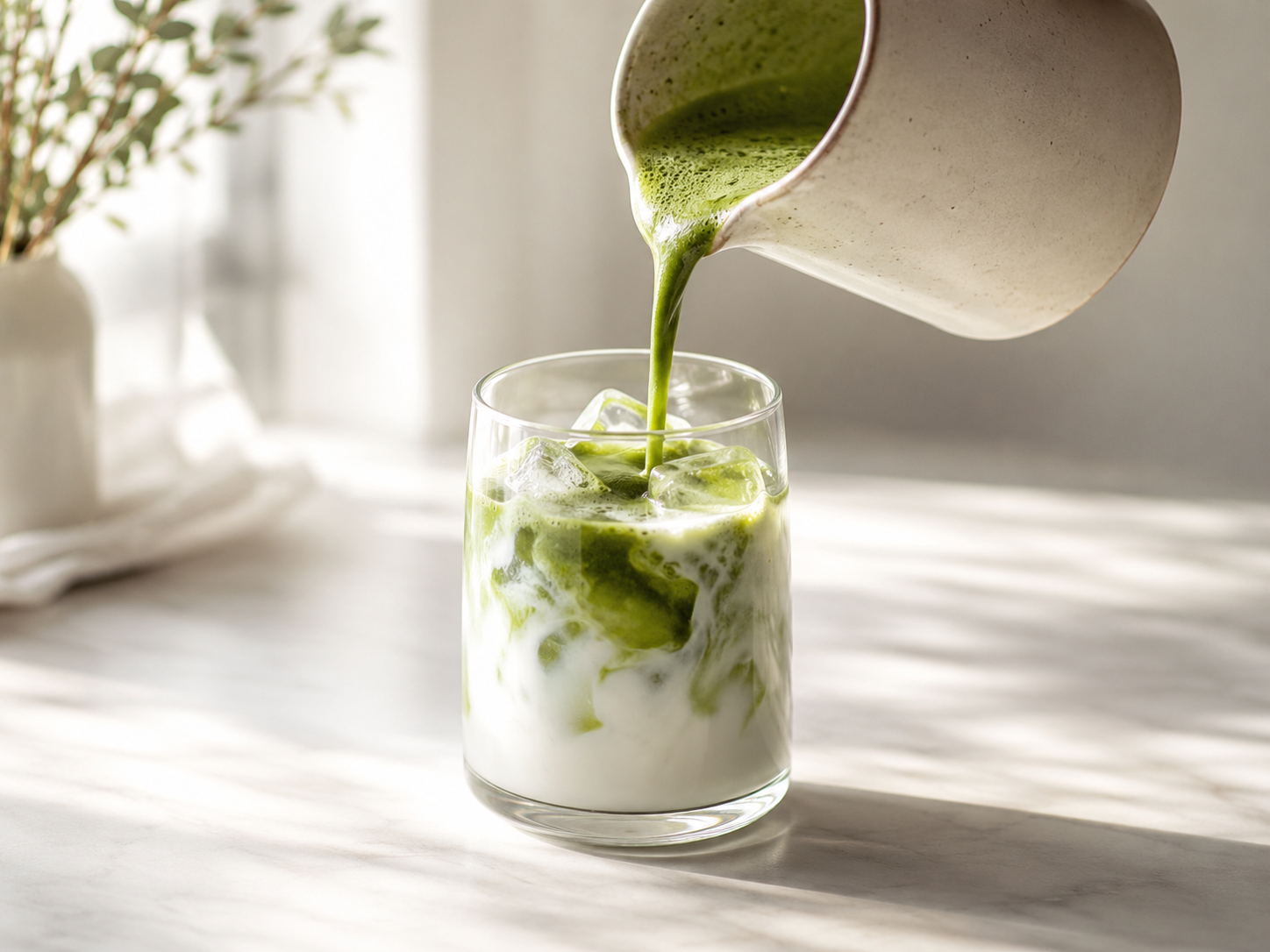 Iced Matcha Latte bei Original Bootcamp
