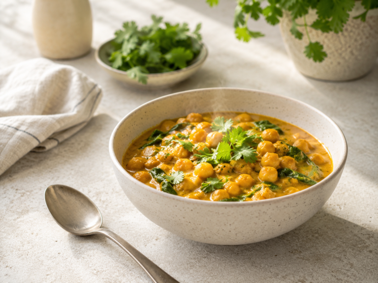 Veganes Kichererbsen Curry bei Original Bootcamp