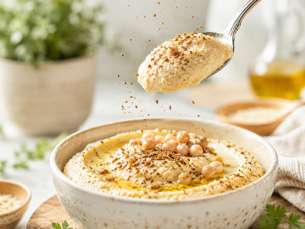 Selbstgemachter Hummus