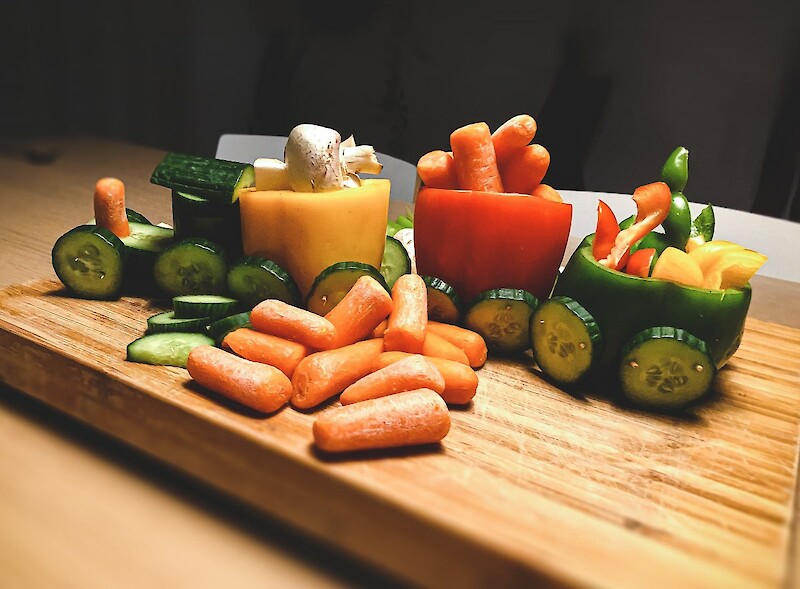 Gesunde und frische Snacks für unterwegs liebevoll zubereitet